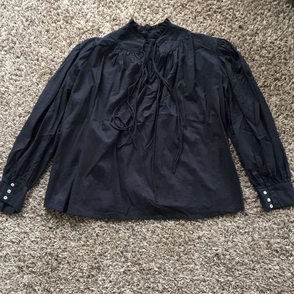 Little Tienda Black Blouse Size L